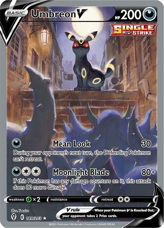 Umbreon V (Alternate Full Art) (189/203) (SWSH07: Evolving Skies)