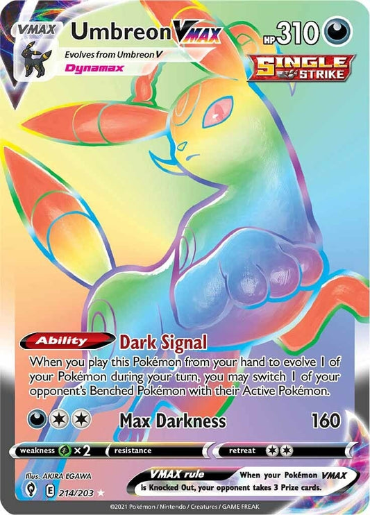 Umbreon VMAX (Secret) (214/203) (SWSH07: Evolving Skies)