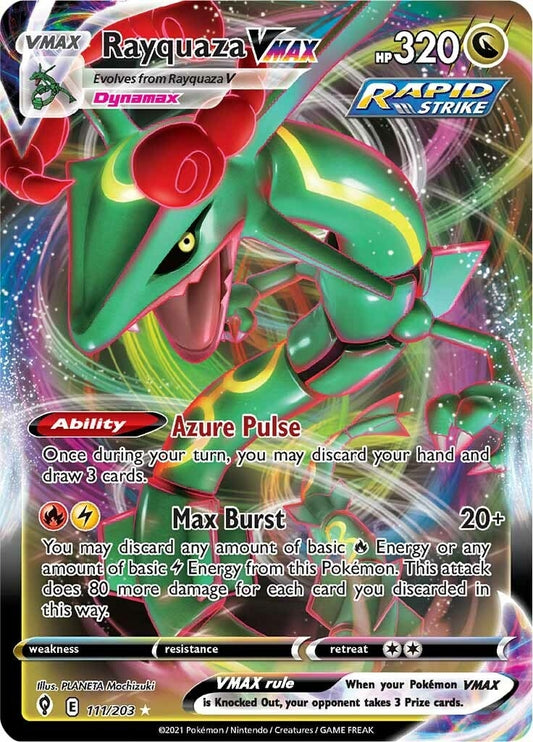 Rayquaza VMAX (111/203) (SWSH07: Evolving Skies)