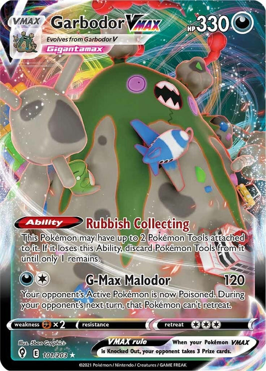 Garbodor VMAX (101/203) (SWSH07: Evolving Skies)
