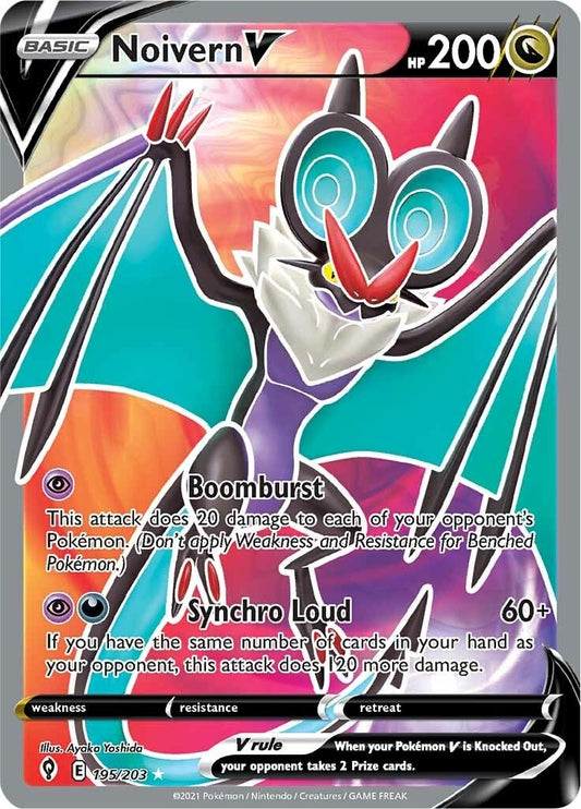 Noivern V (Full Art) (195/203) (SWSH07: Evolving Skies)