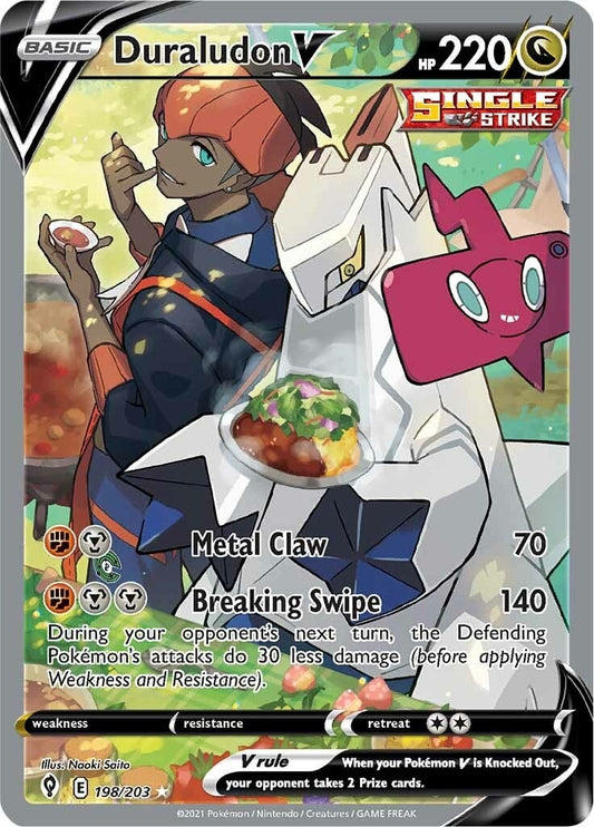Duraludon V (Alternate Full Art) (198/203) (SWSH07: Evolving Skies)