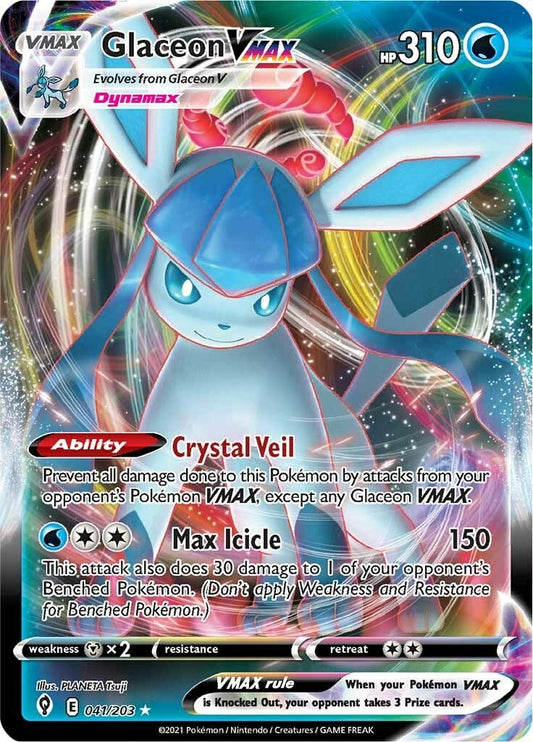 Glaceon VMAX (041/203) (SWSH07: Evolving Skies)