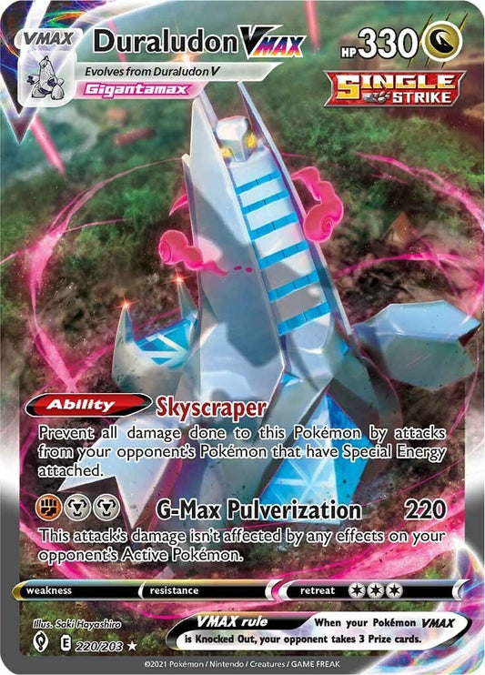 Duraludon VMAX (Alternate Art Secret) (220/203) (SWSH07: Evolving Skies)