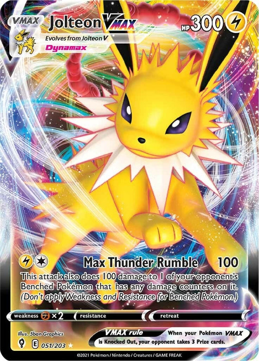 Jolteon VMAX (051/203) (SWSH07: Evolving Skies)