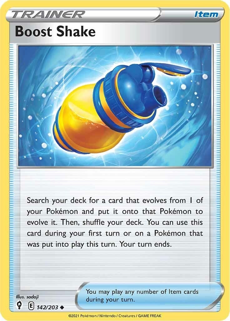 Boost Shake (142/203) (SWSH07: Evolving Skies)