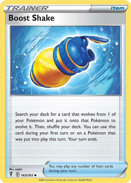 Boost Shake (142/203) (SWSH07: Evolving Skies)