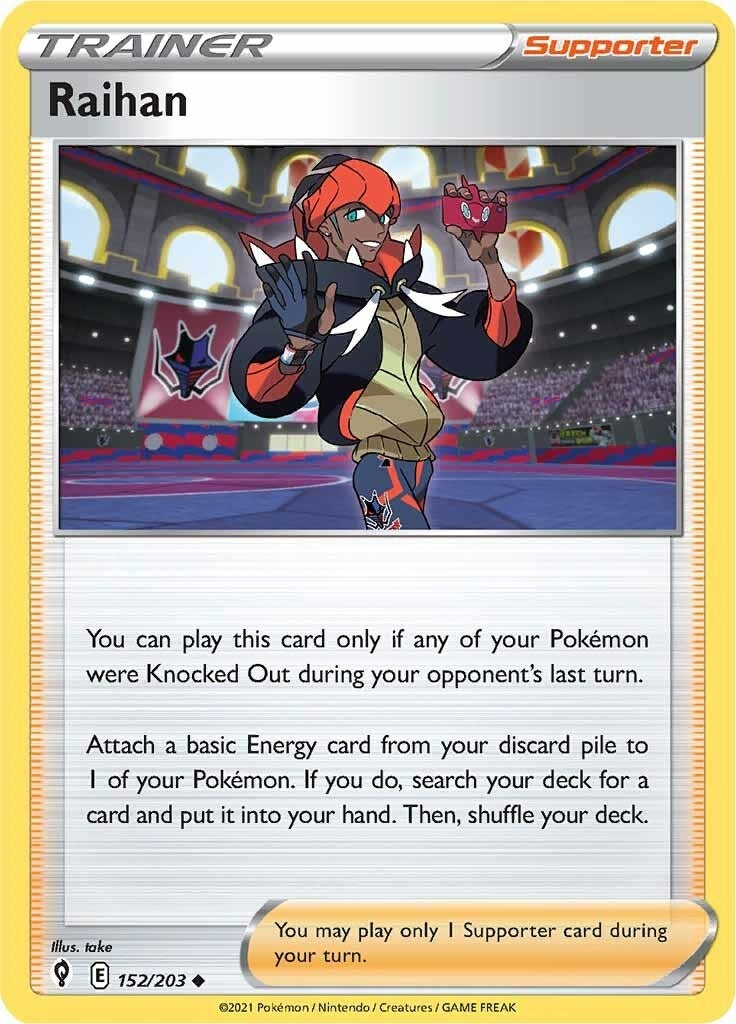 Raihan (152/203) (SWSH07: Evolving Skies)