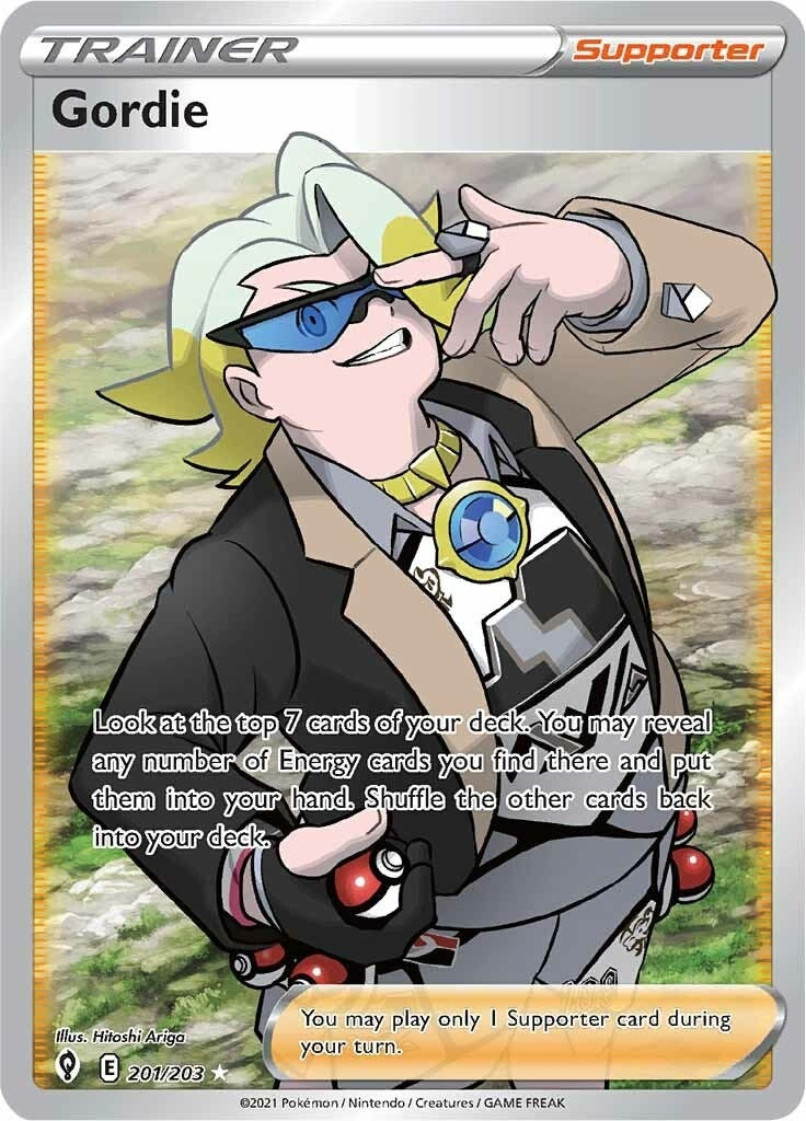 Gordie (Full Art) (201/203) (SWSH07: Evolving Skies)