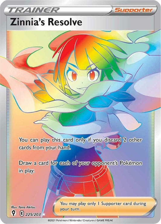 Zinnia's Resolve (Secret) (225/203) (SWSH07: Evolving Skies)