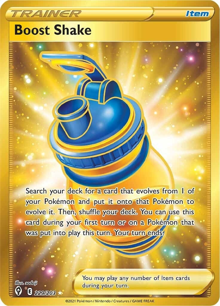 Boost Shake (Secret) (229/203) (SWSH07: Evolving Skies)