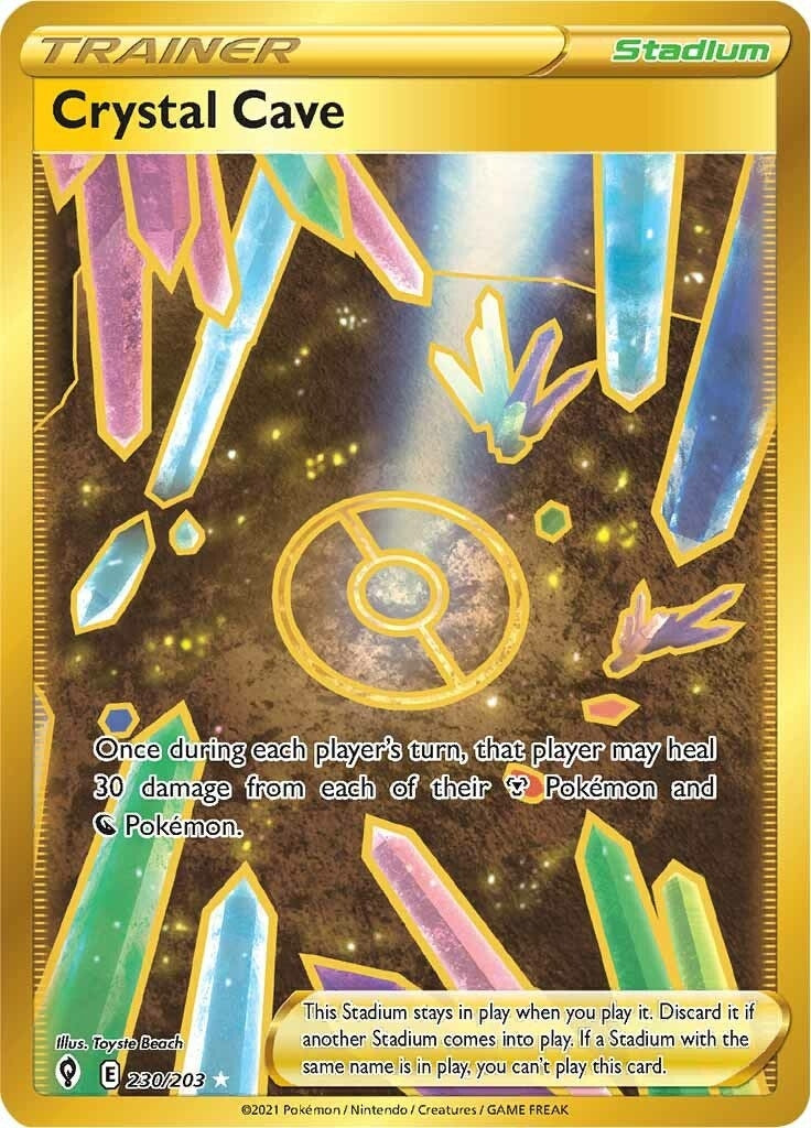 Crystal Cave (Secret) (230/203) (SWSH07: Evolving Skies)