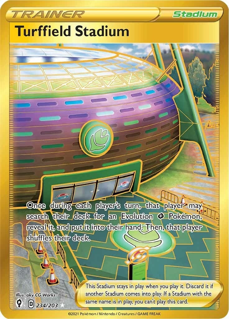 Turffield Stadium (Secret) (234/203) (SWSH07: Evolving Skies)