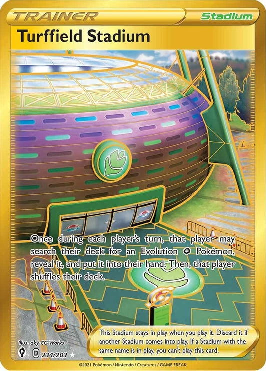 Turffield Stadium (Secret) (234/203) (SWSH07: Evolving Skies)