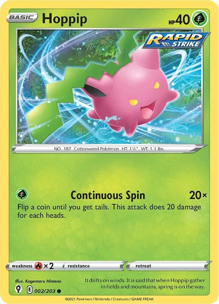 Hoppip (002/203) (SWSH07: Evolving Skies)