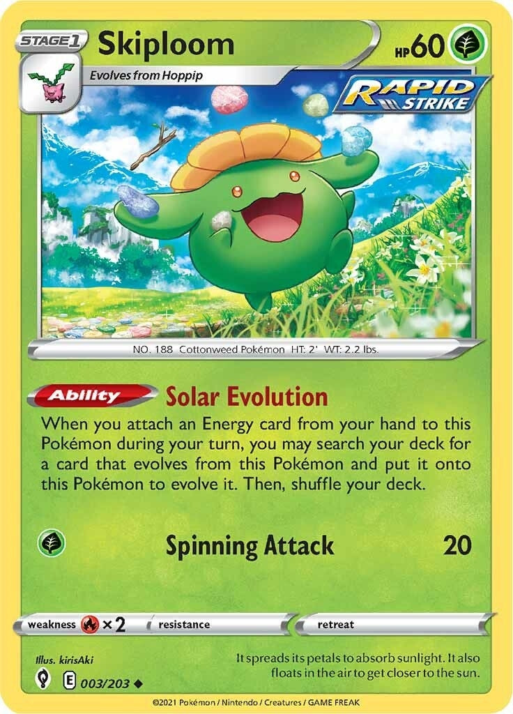 Skiploom (003/203) (SWSH07: Evolving Skies)