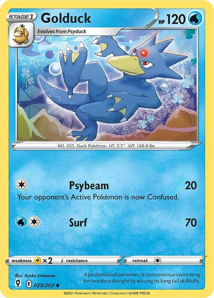 Golduck (025/203) (SWSH07: Evolving Skies)