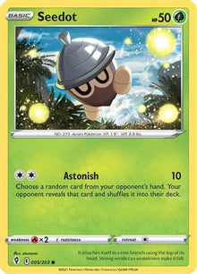 Seedot 005/203  - Reverse Holofoil SWSH07 Evolving Skies - Common