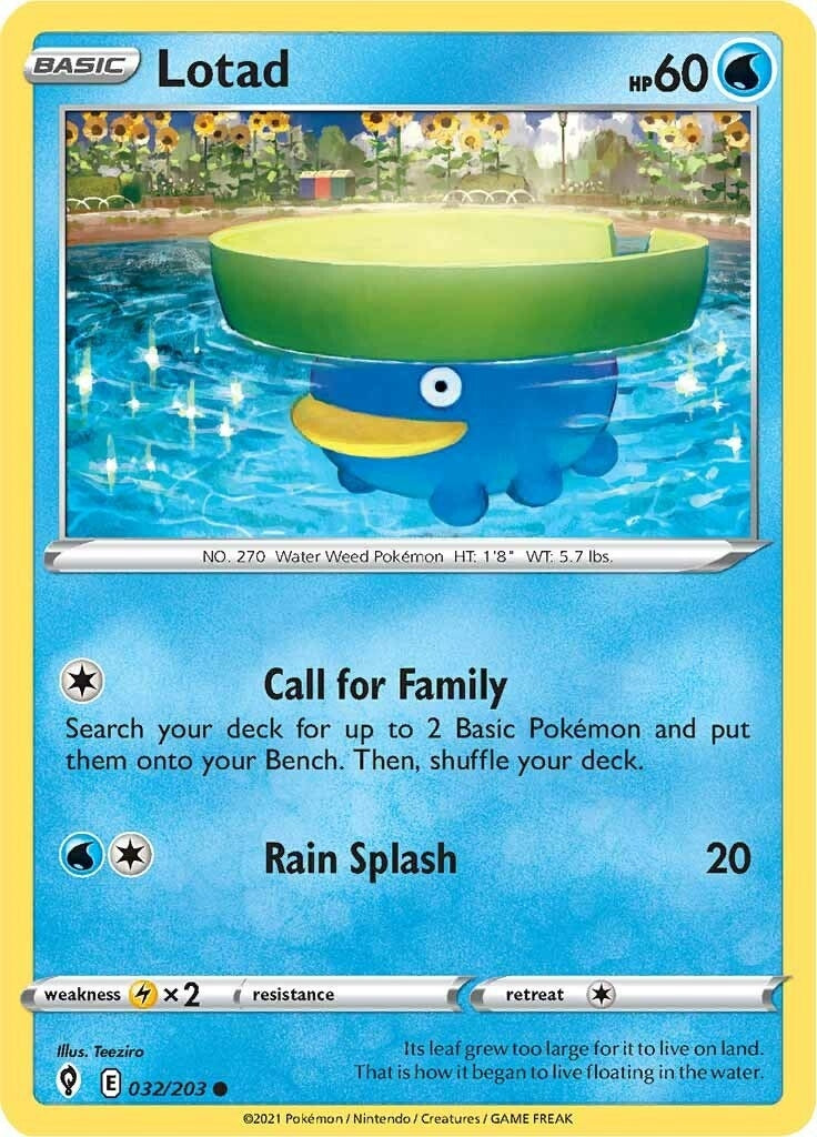Lotad (032/203) (SWSH07: Evolving Skies)