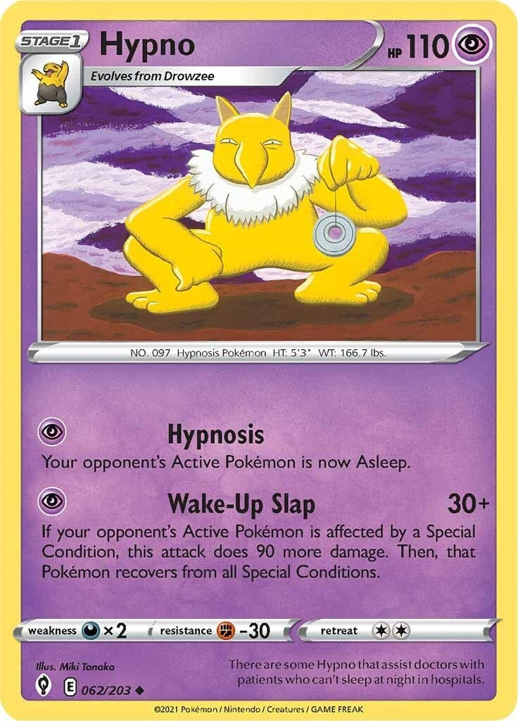 Hypno (062/203) (SWSH07: Evolving Skies)