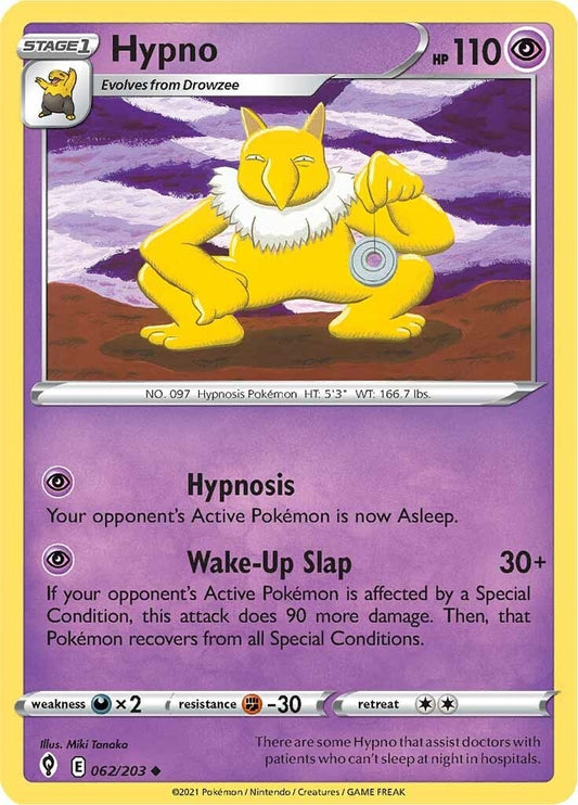 Hypno (062/203) (SWSH07: Evolving Skies)