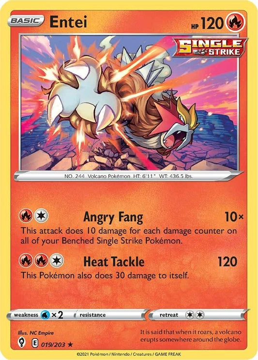 Entei (019/203) (SWSH07: Evolving Skies)