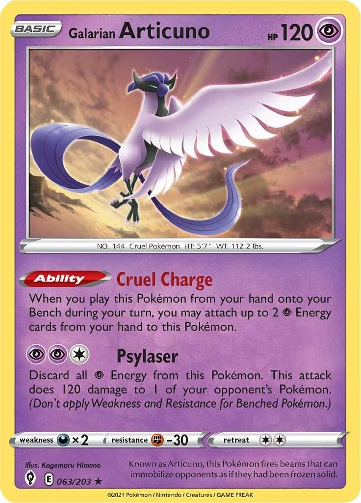 Galarian Articuno (063/203) (SWSH07: Evolving Skies)