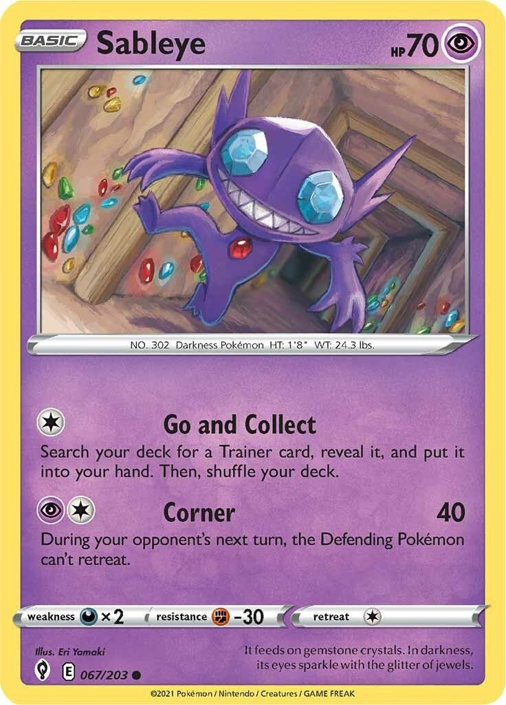 Sableye (067/203) (SWSH07: Evolving Skies)
