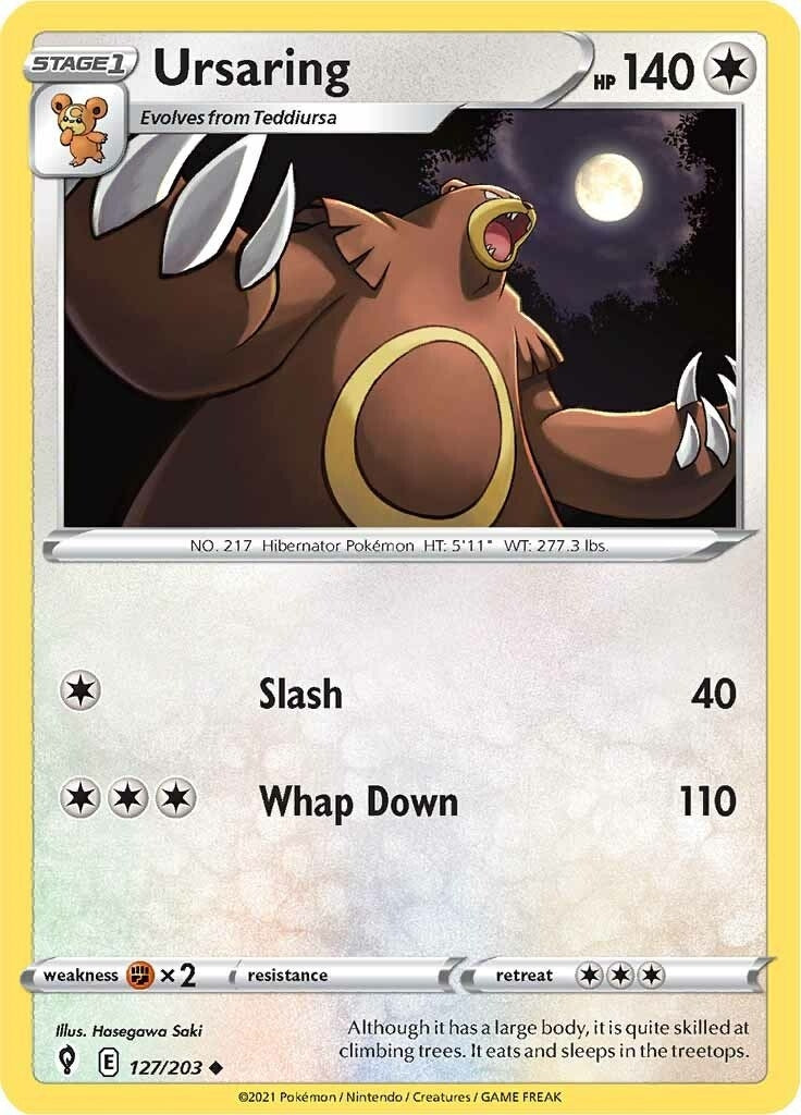 Ursaring (127/203) (SWSH07: Evolving Skies)