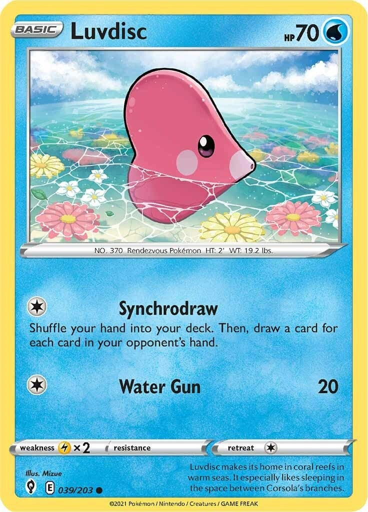 Luvdisc (039/203) (SWSH07: Evolving Skies)