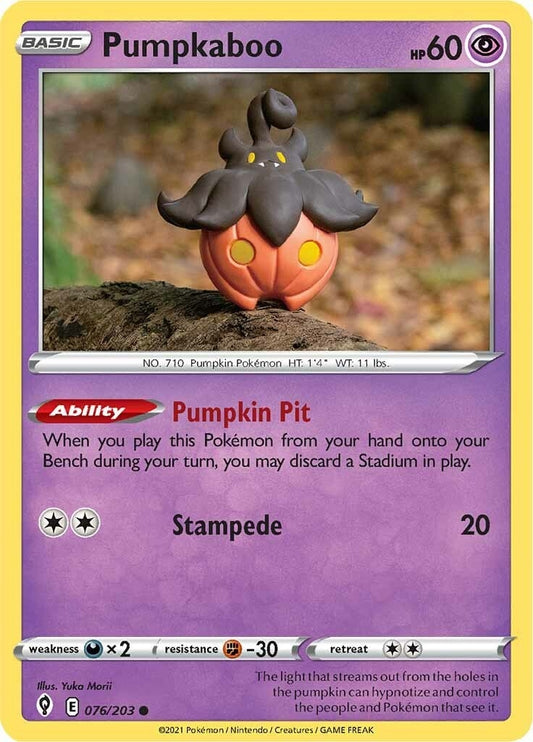Pumpkaboo (076/203) (SWSH07: Evolving Skies)