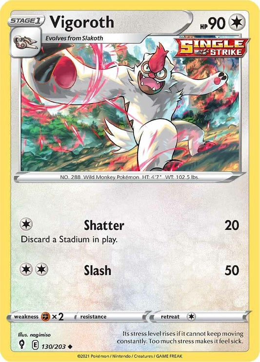 Vigoroth (130/203) (SWSH07: Evolving Skies)