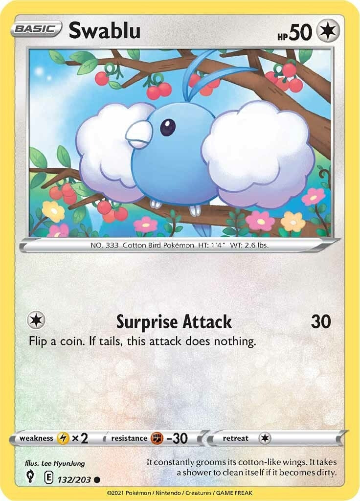 Swablu (132/203) (SWSH07: Evolving Skies)