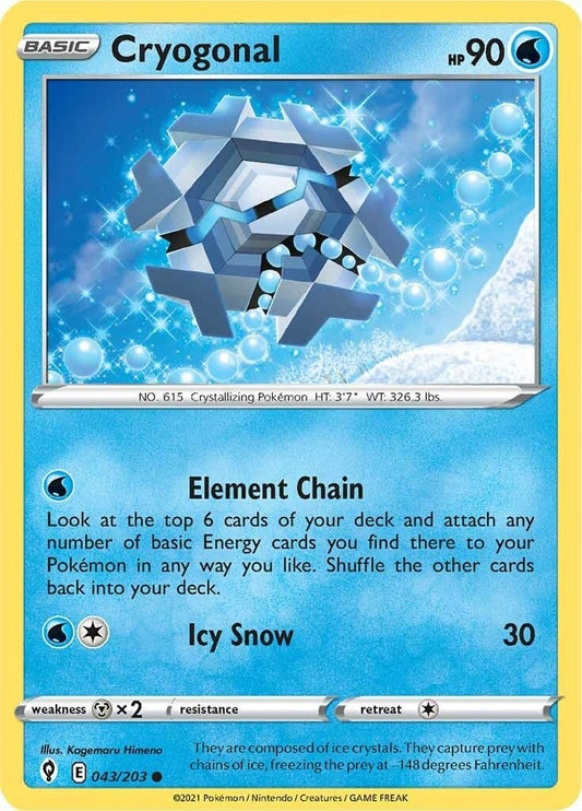 Cryogonal (043/203) (SWSH07: Evolving Skies)