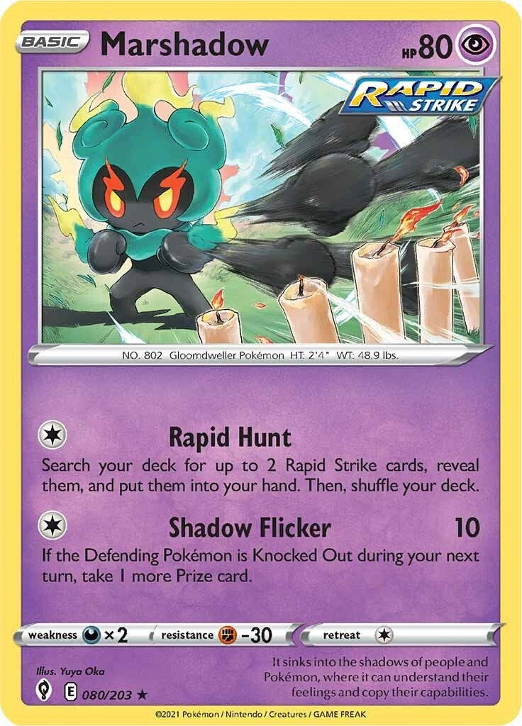 Marshadow (080/203) (SWSH07: Evolving Skies)
