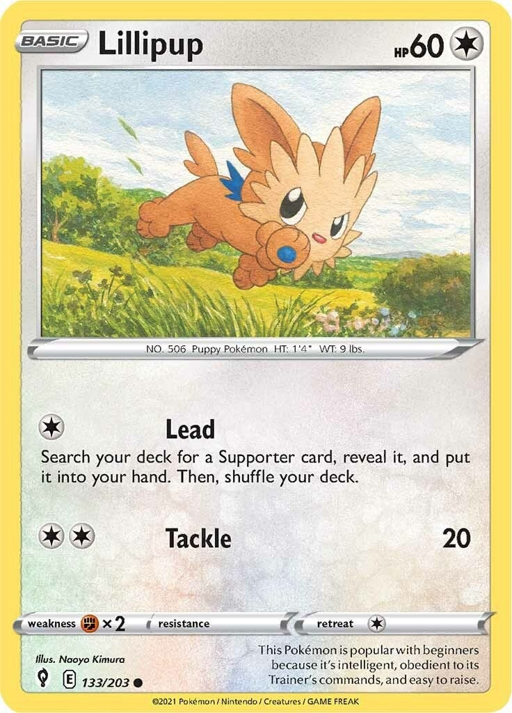 Lillipup (133/203) (SWSH07: Evolving Skies)