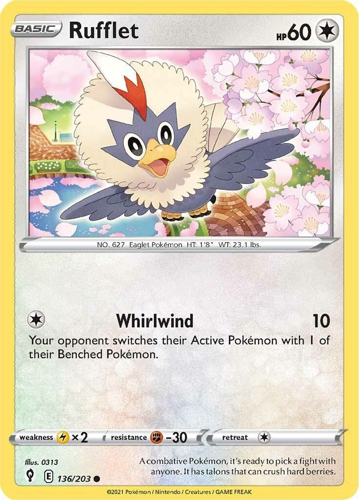 Rufflet (136/203) (SWSH07: Evolving Skies)