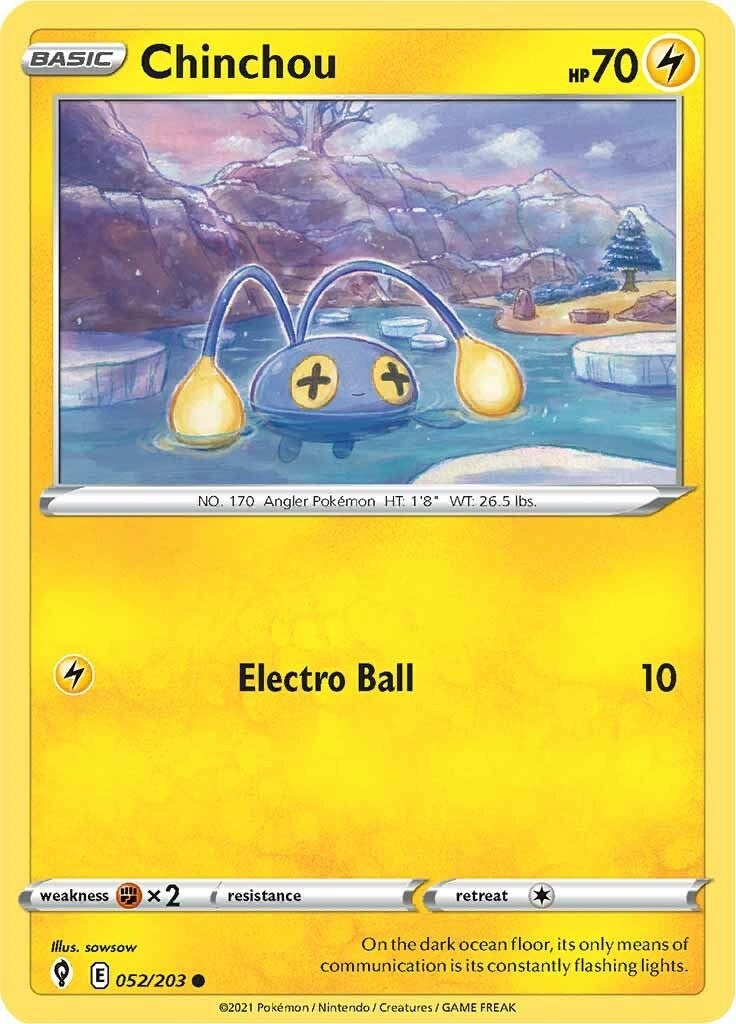 Chinchou (052/203) (SWSH07: Evolving Skies)