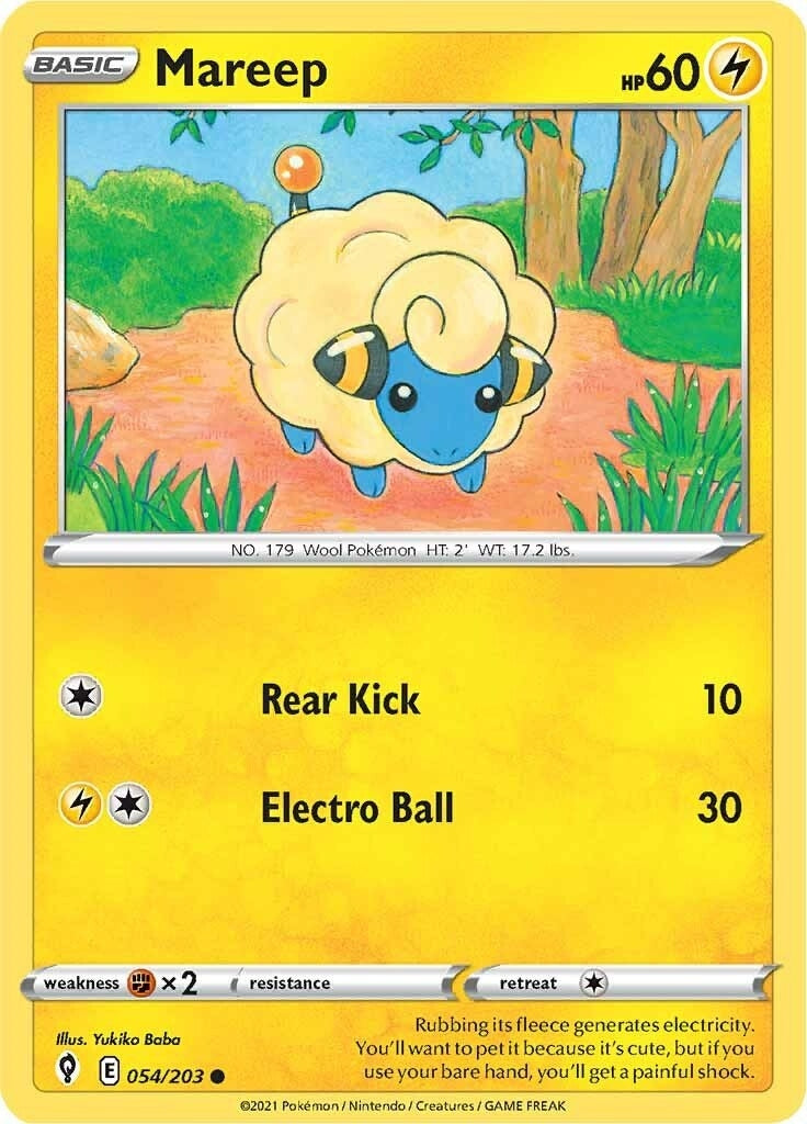 Mareep (054/203) (SWSH07: Evolving Skies)