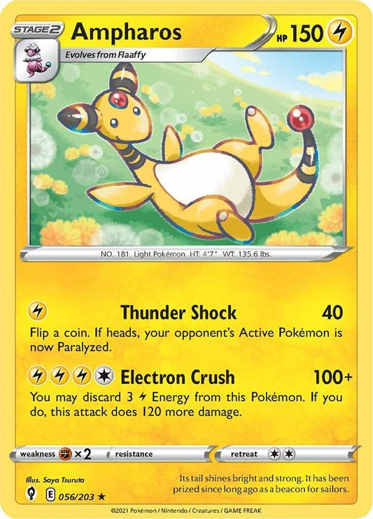 Ampharos (056/203) (SWSH07: Evolving Skies)