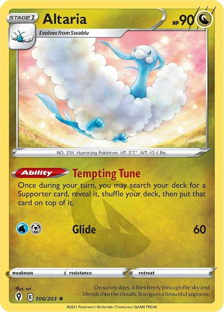 Altaria (106/203) (SWSH07: Evolving Skies)