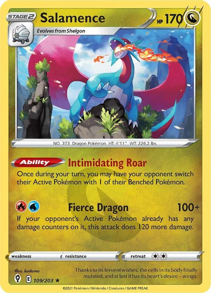 Salamence (109/203) (SWSH07: Evolving Skies)
