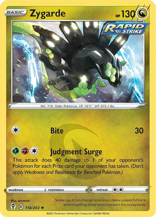 Zygarde (118/203) (SWSH07: Evolving Skies)