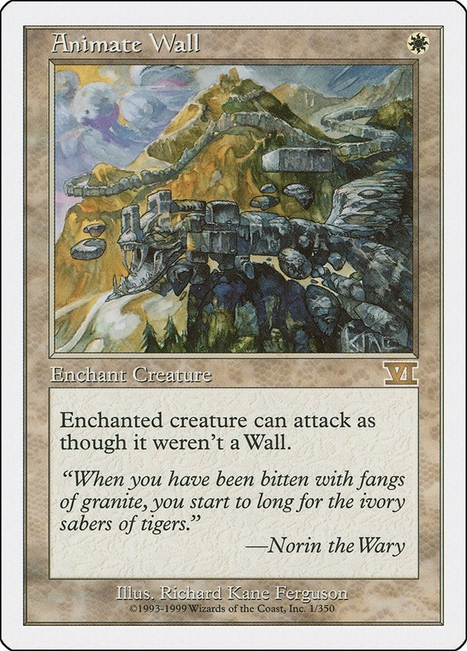 Image for Animate Wall (1) (Classic Sixth Edition) - Magic: The Gathering