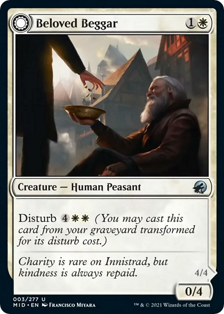 Image for Beloved Beggar (3) (Innistrad: Midnight Hunt) - Magic: The Gathering