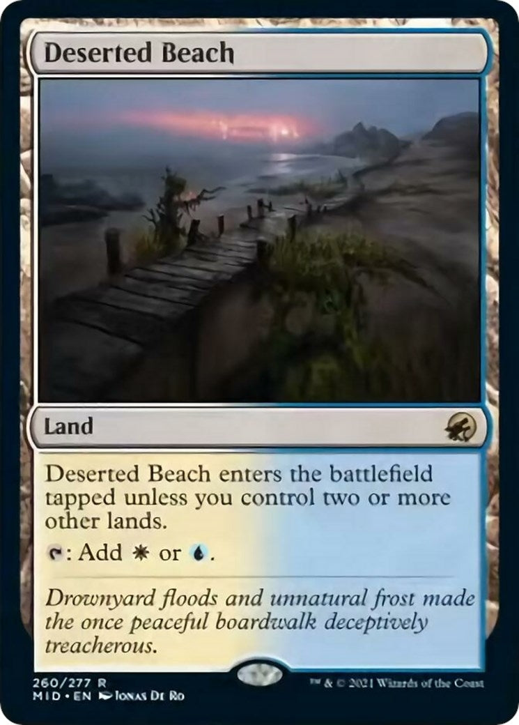 Image for Deserted Beach (260) (Innistrad: Midnight Hunt) - Magic: The Gathering