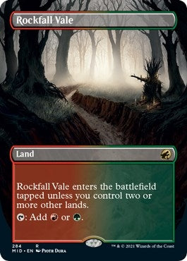 Rockfall Vale (Borderless) (284) (Innistrad: Midnight Hunt)