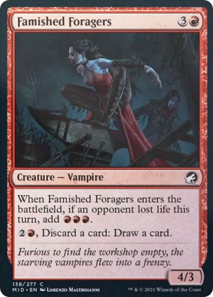 Image for Famished Foragers (138) (Innistrad: Midnight Hunt) - Magic: The Gathering