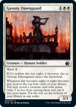 Gavony Dawnguard (20) (Innistrad: Midnight Hunt)