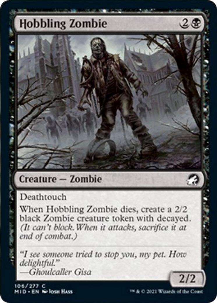Image for Hobbling Zombie (106) (Innistrad: Midnight Hunt) - Magic: The Gathering